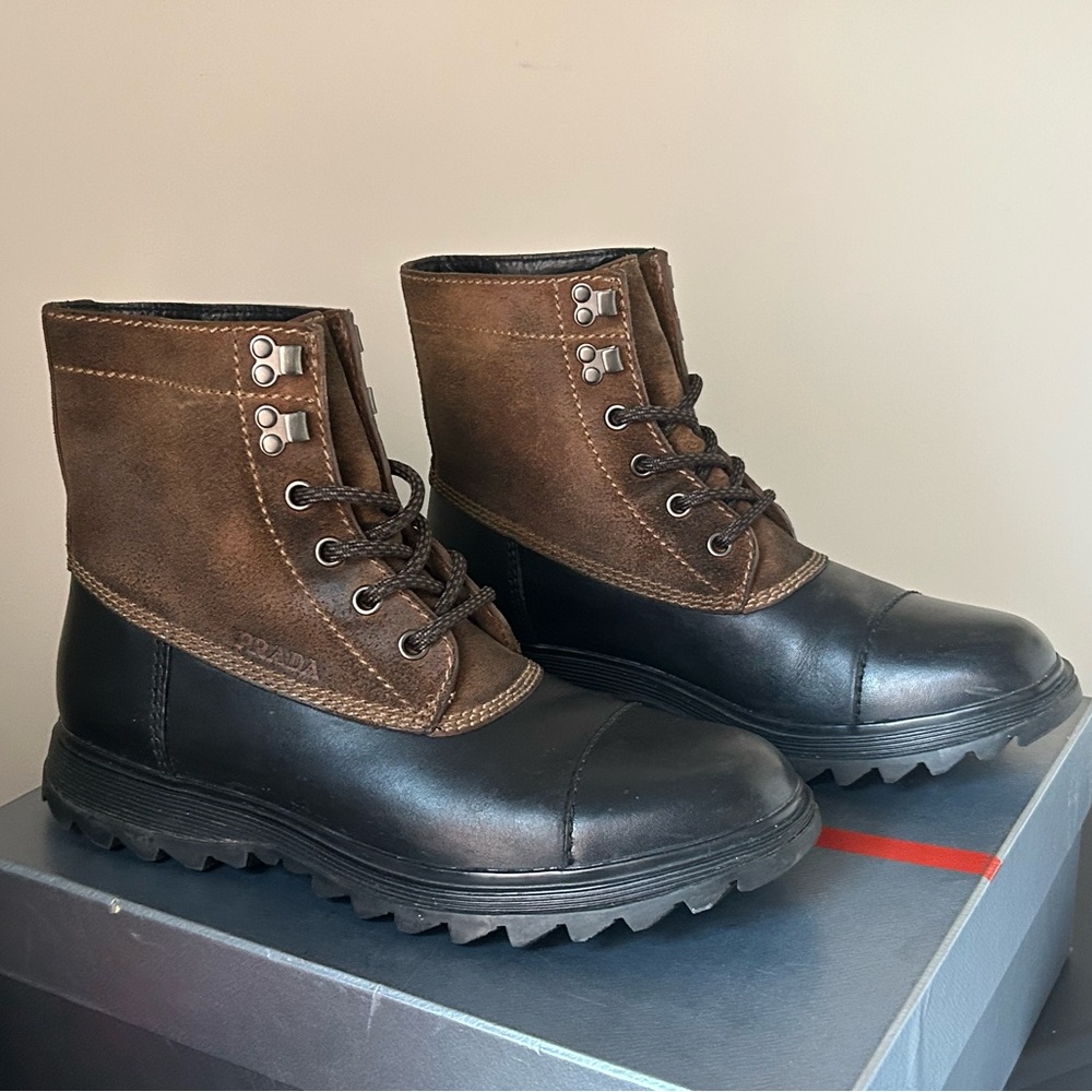 Prada Men's  Leather Boots